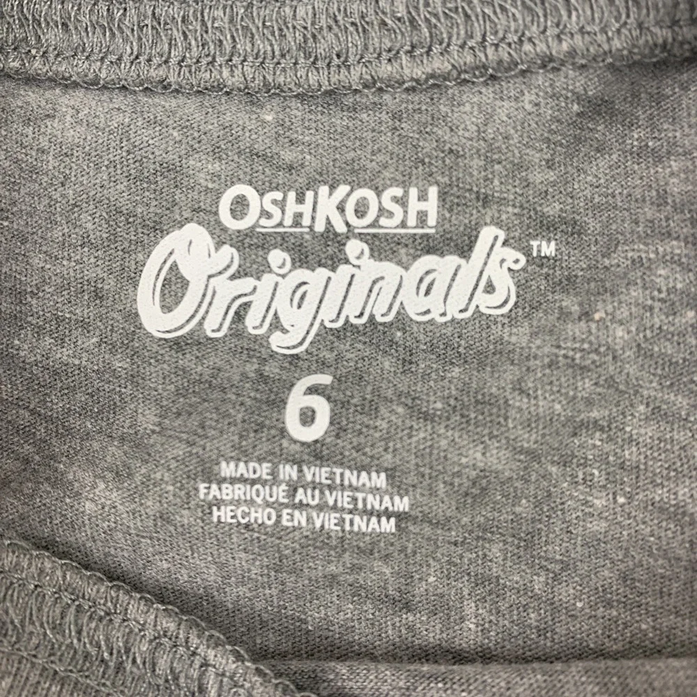 Oshkosh Boys Ninja S/S Glow in the Dark Tee T Shirt‎ Gray 🆕 [Boy's Size 6] NWT